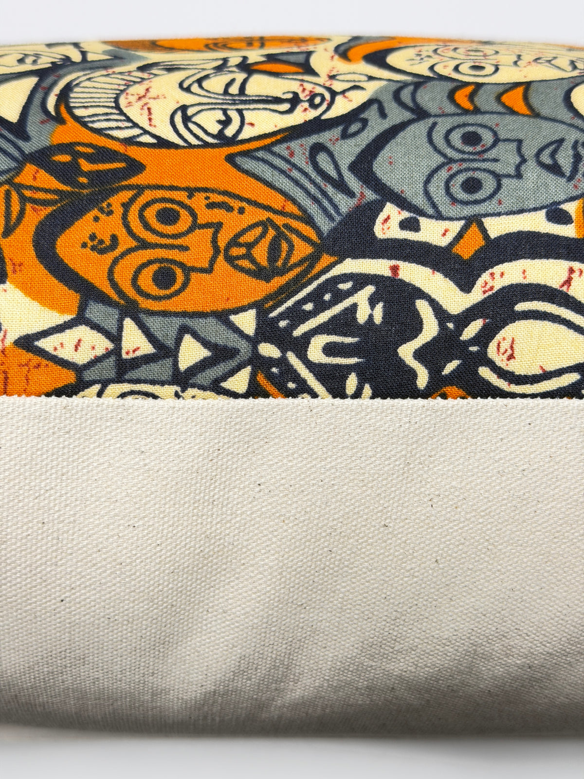 Ankara Tribal Mask Pillow Cover