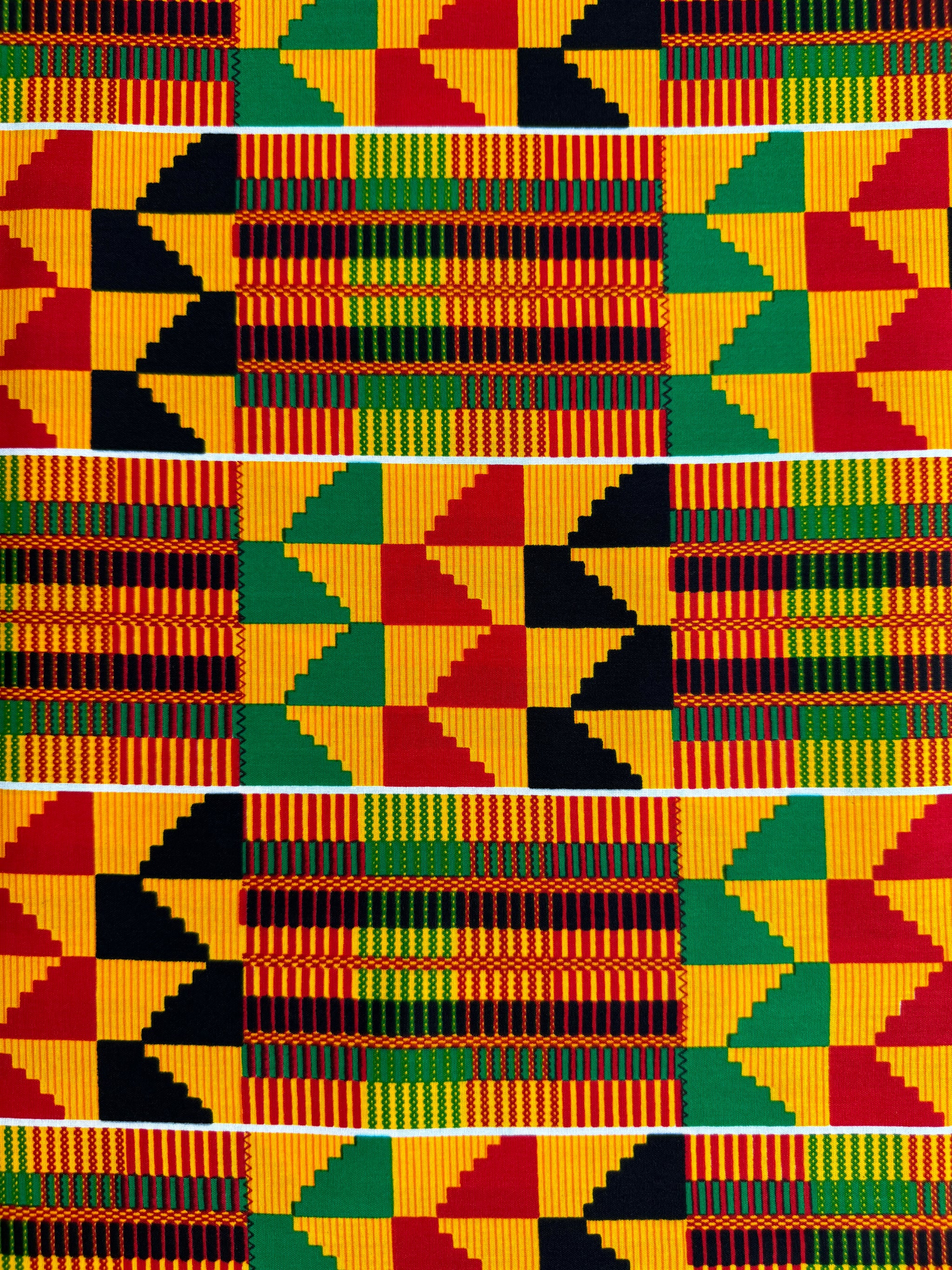 Kente African Print Pattern Quilt