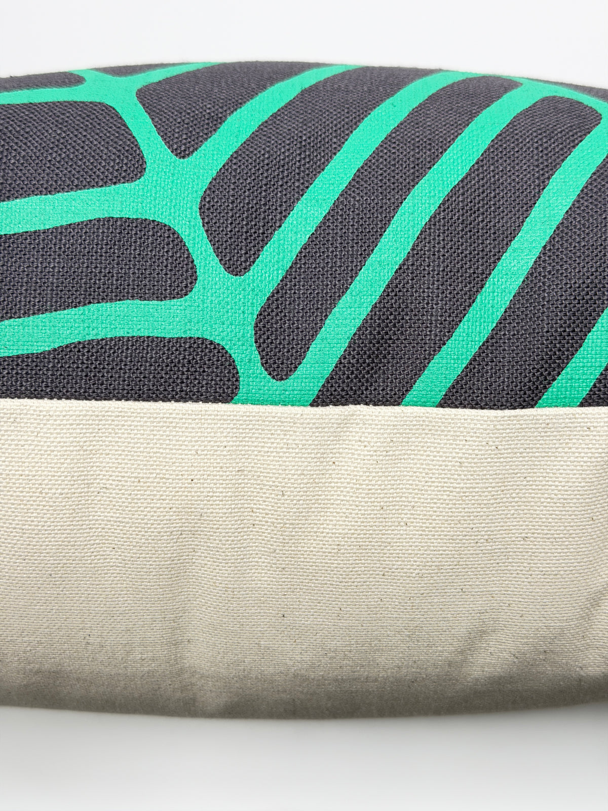 African Print Pillow Cover - Oversized Leaf Design GG