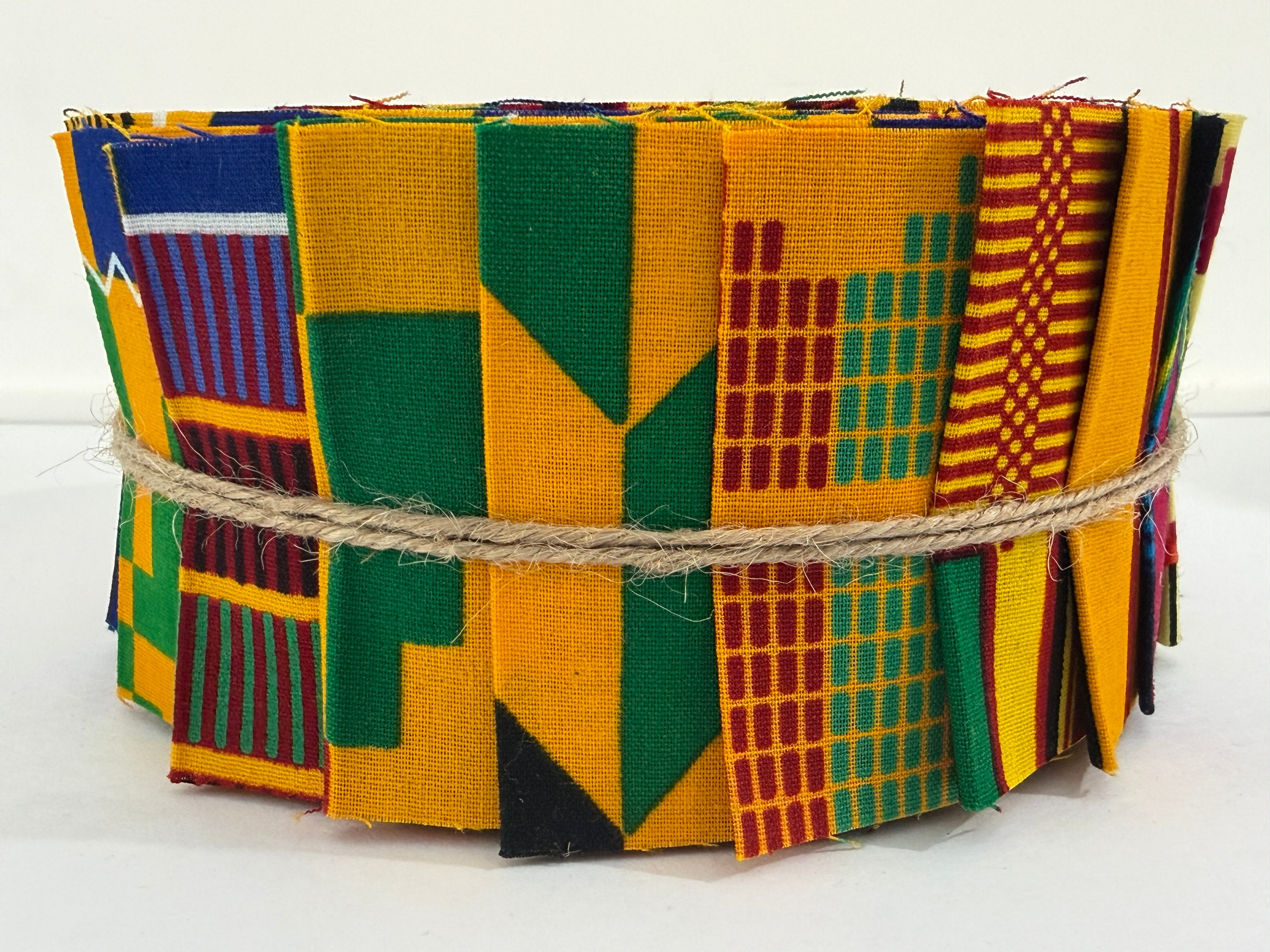 African Fabric Jelly Roll - Kente