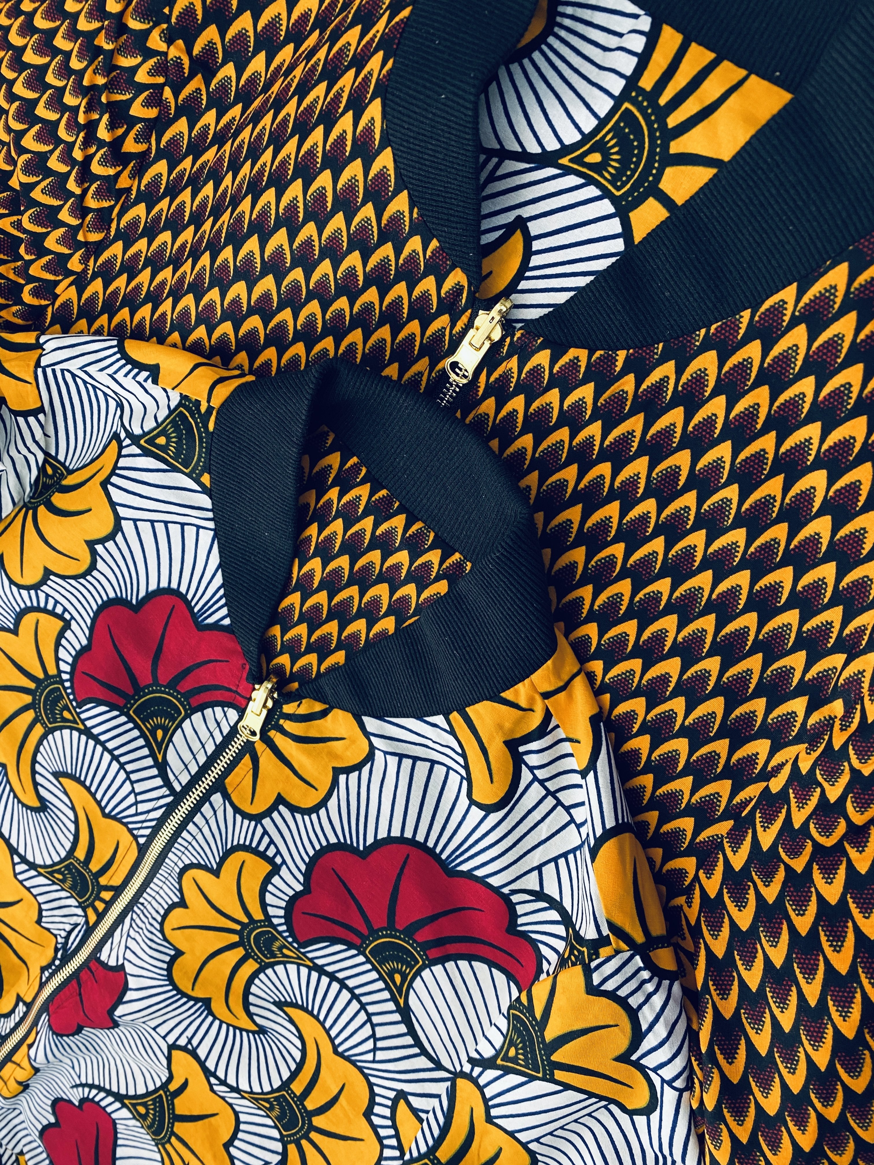 Reversible Bomber Jacket - Scales/Fleurs