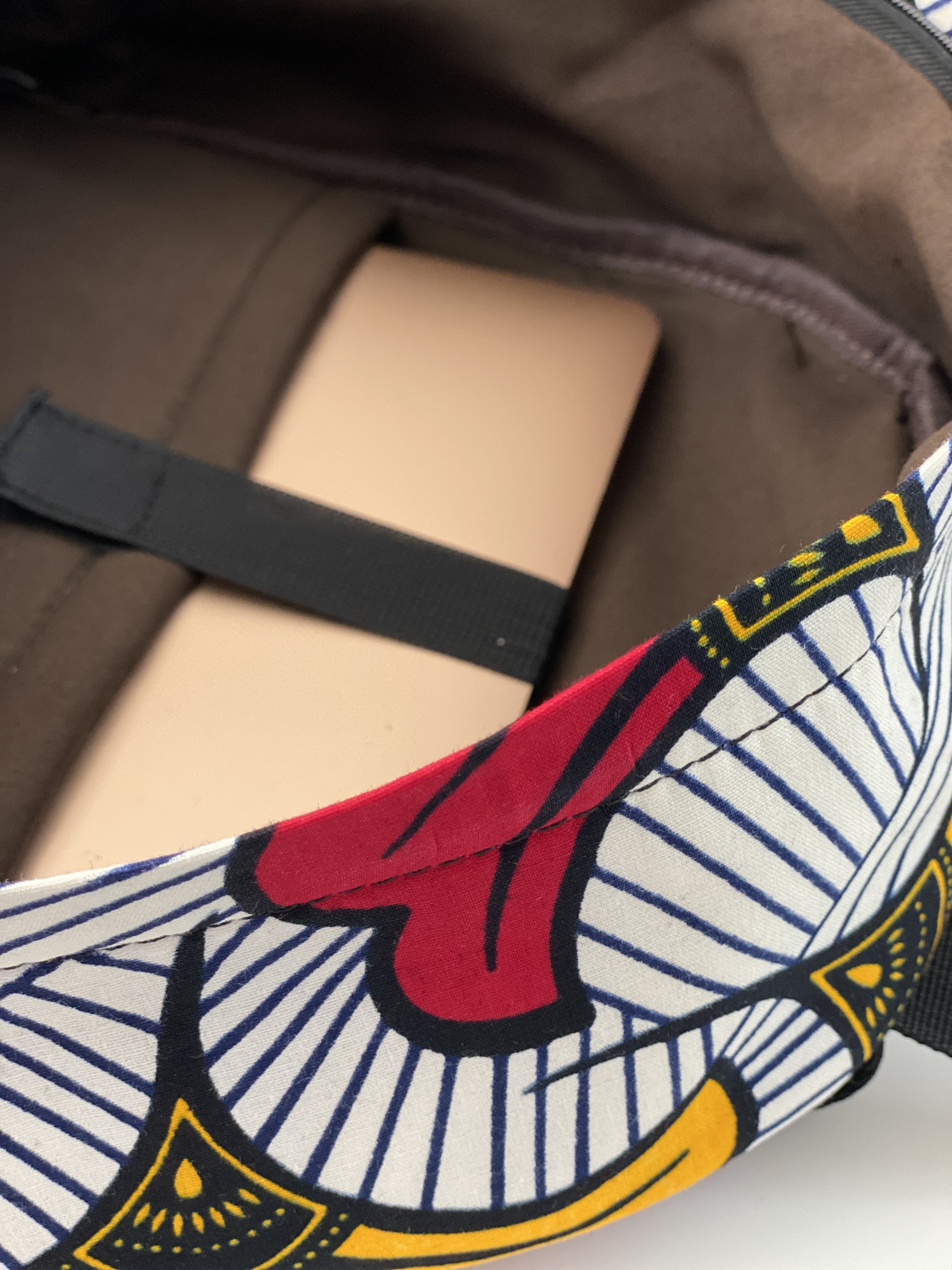 African Print Backpack - Fleurs