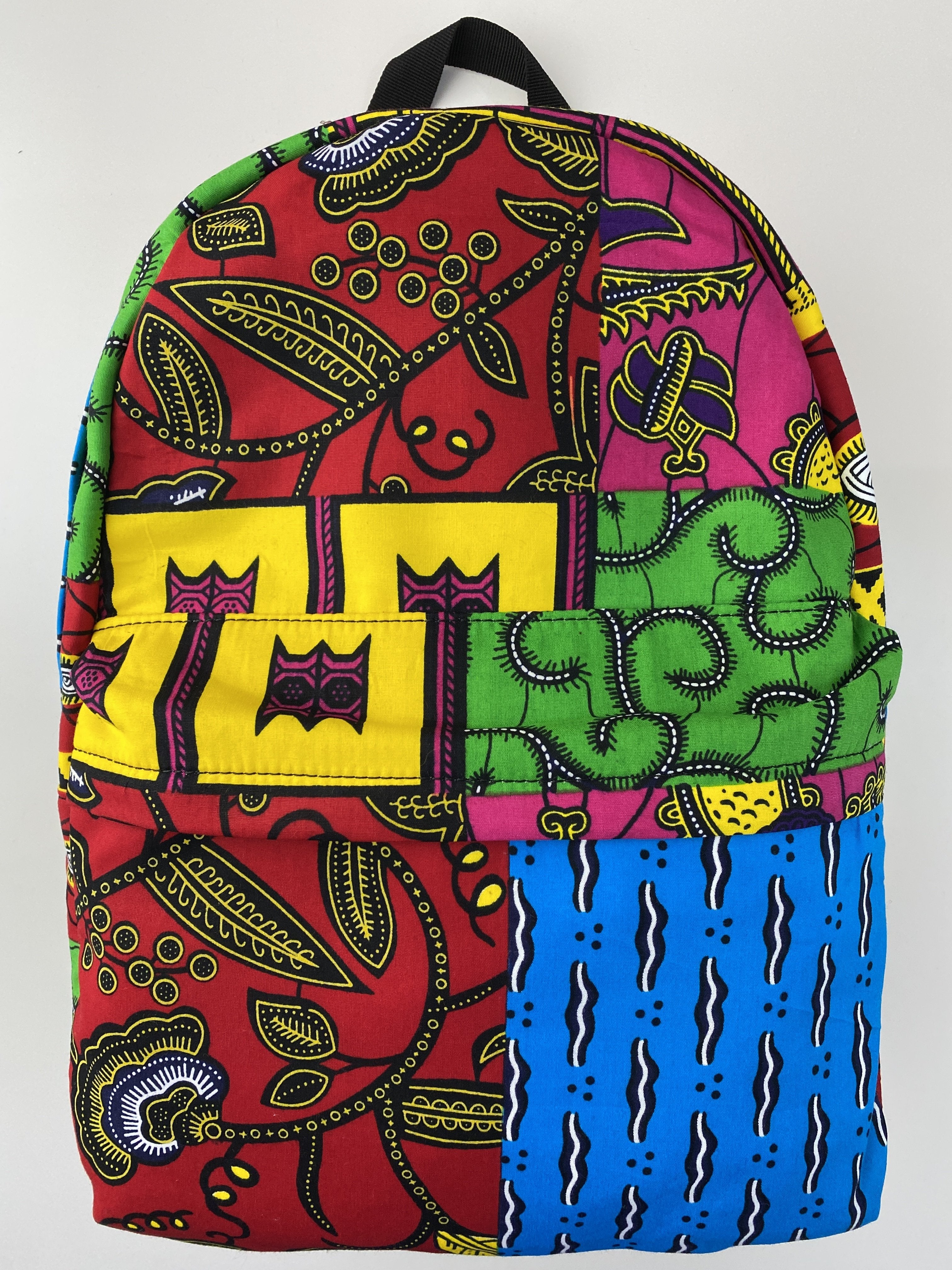 African Print Backpack - Multi Print