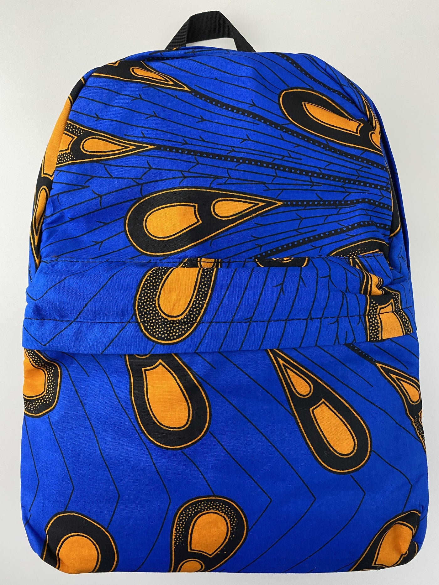African Print Backpack - Peacock