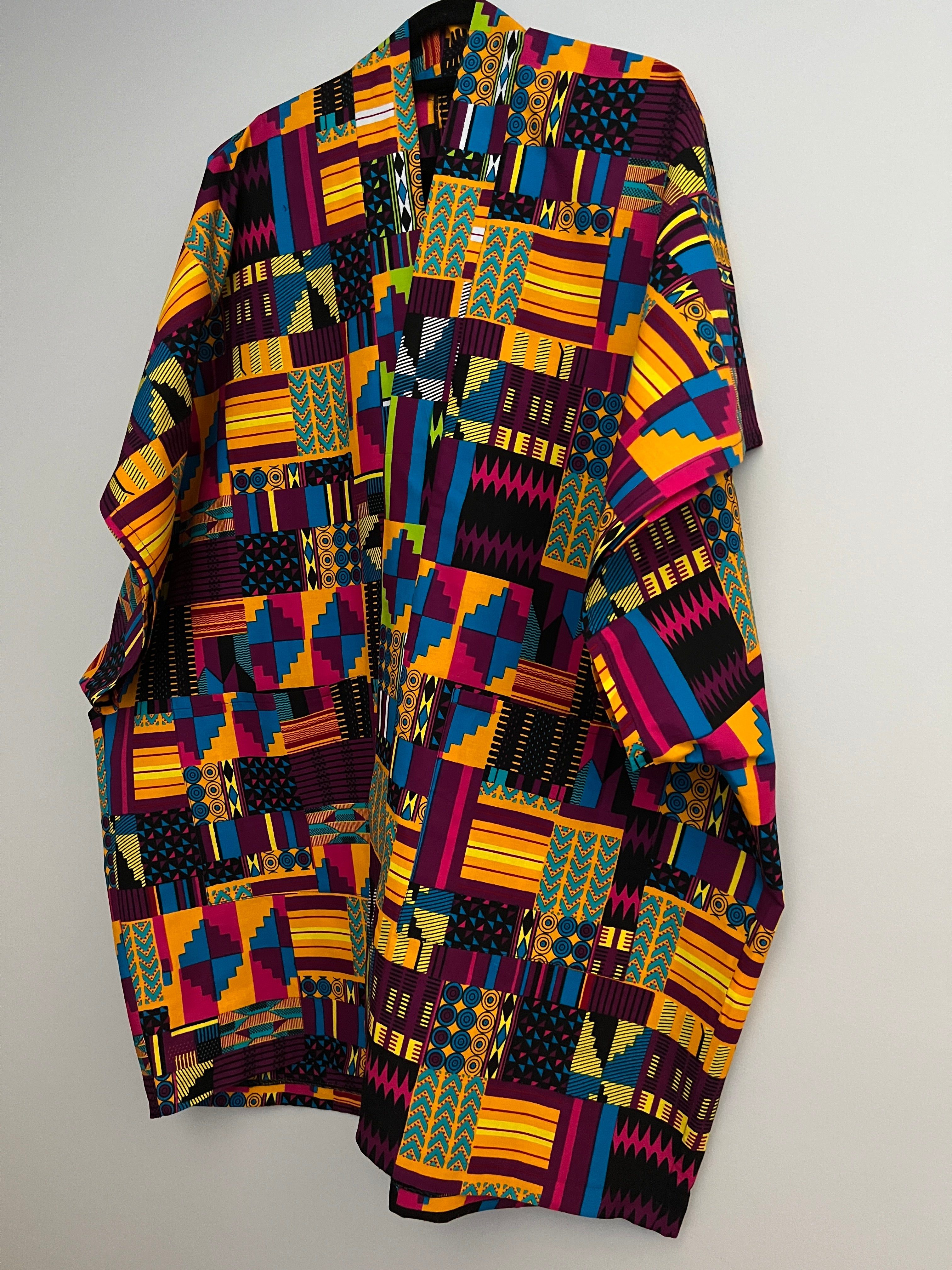 African Print Kimono - Kente