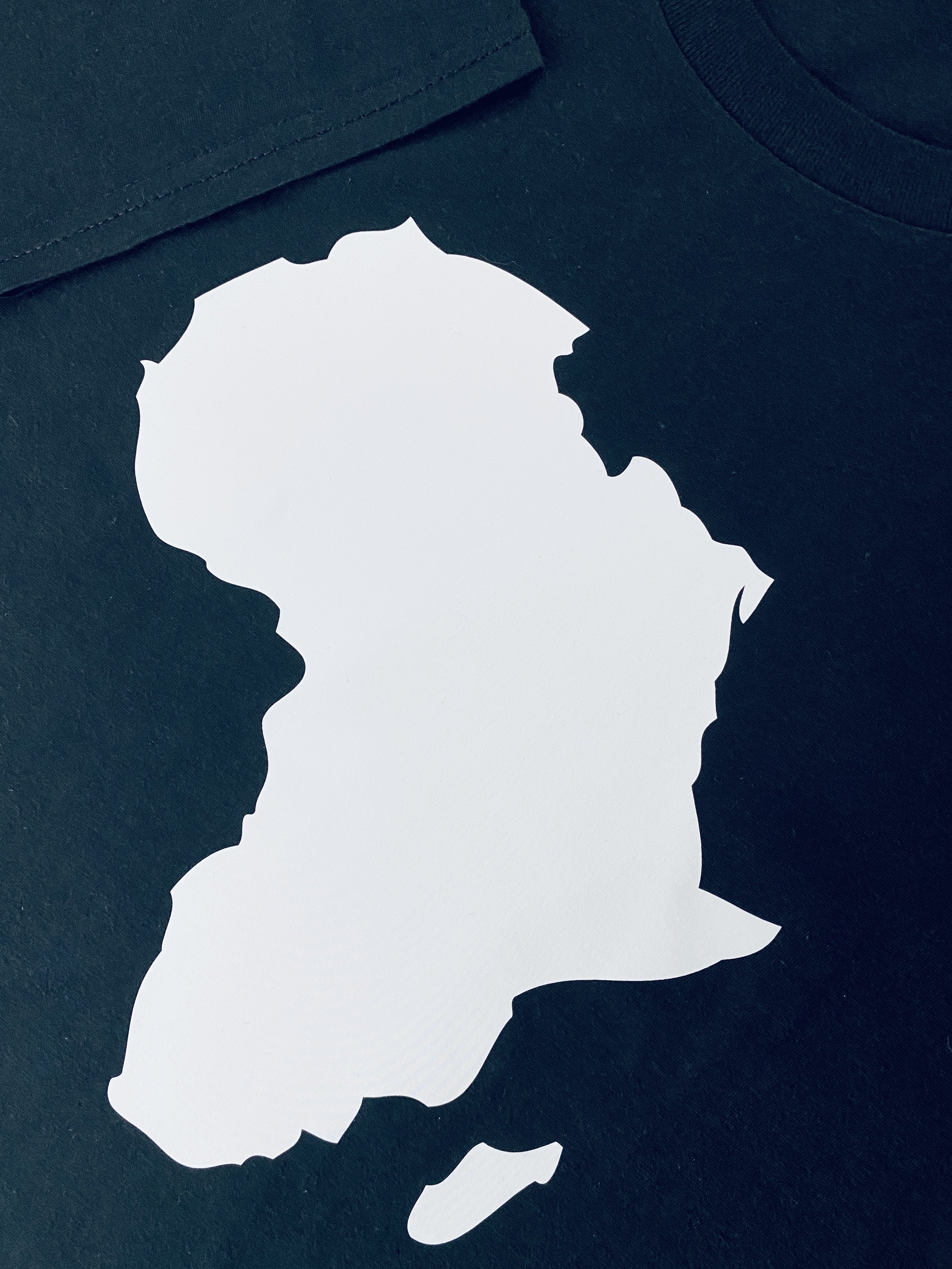 Afrika Map T-Shirt - B/W