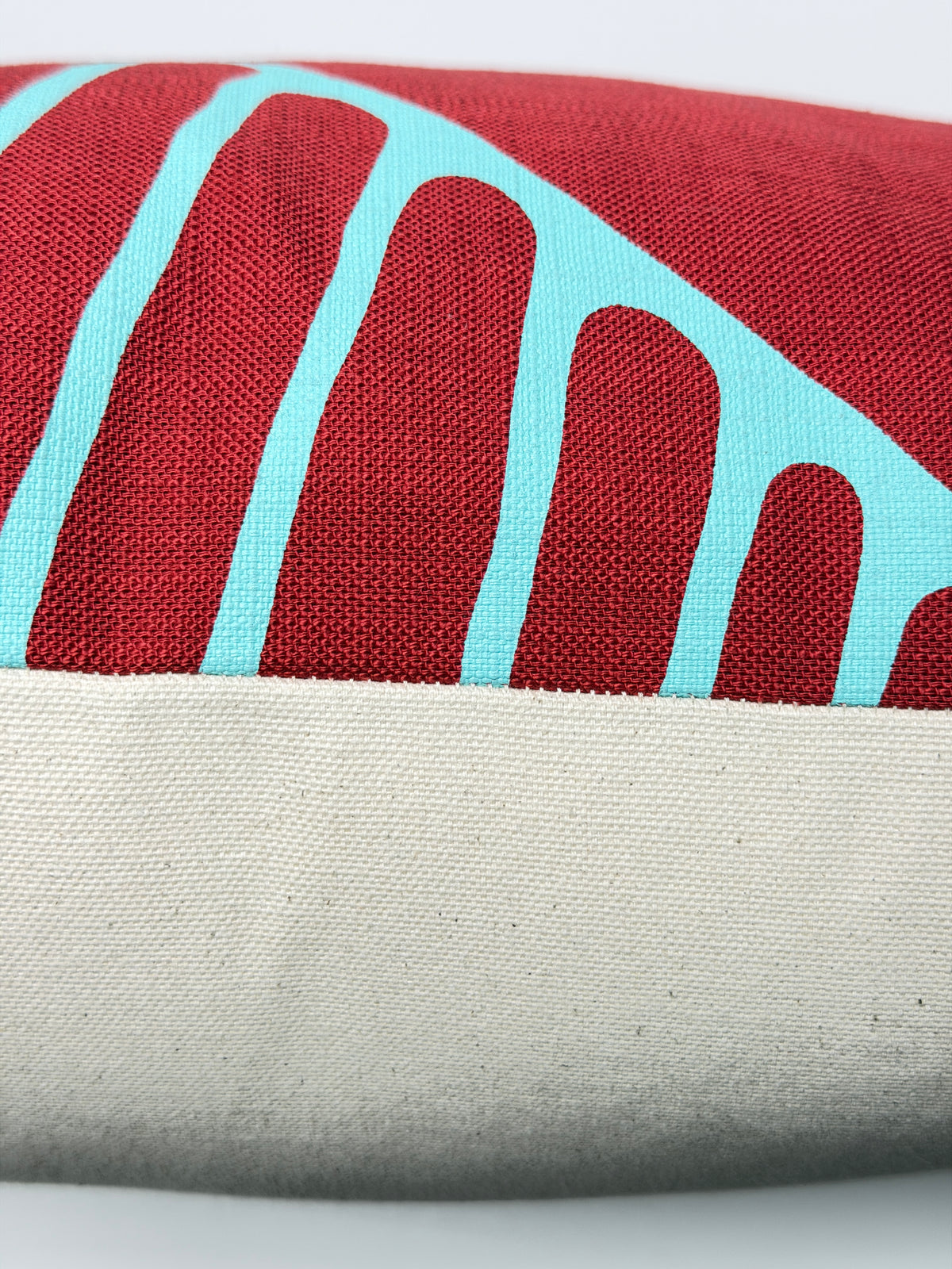African Print Pillow Cover - Oversized Leaf Design BB