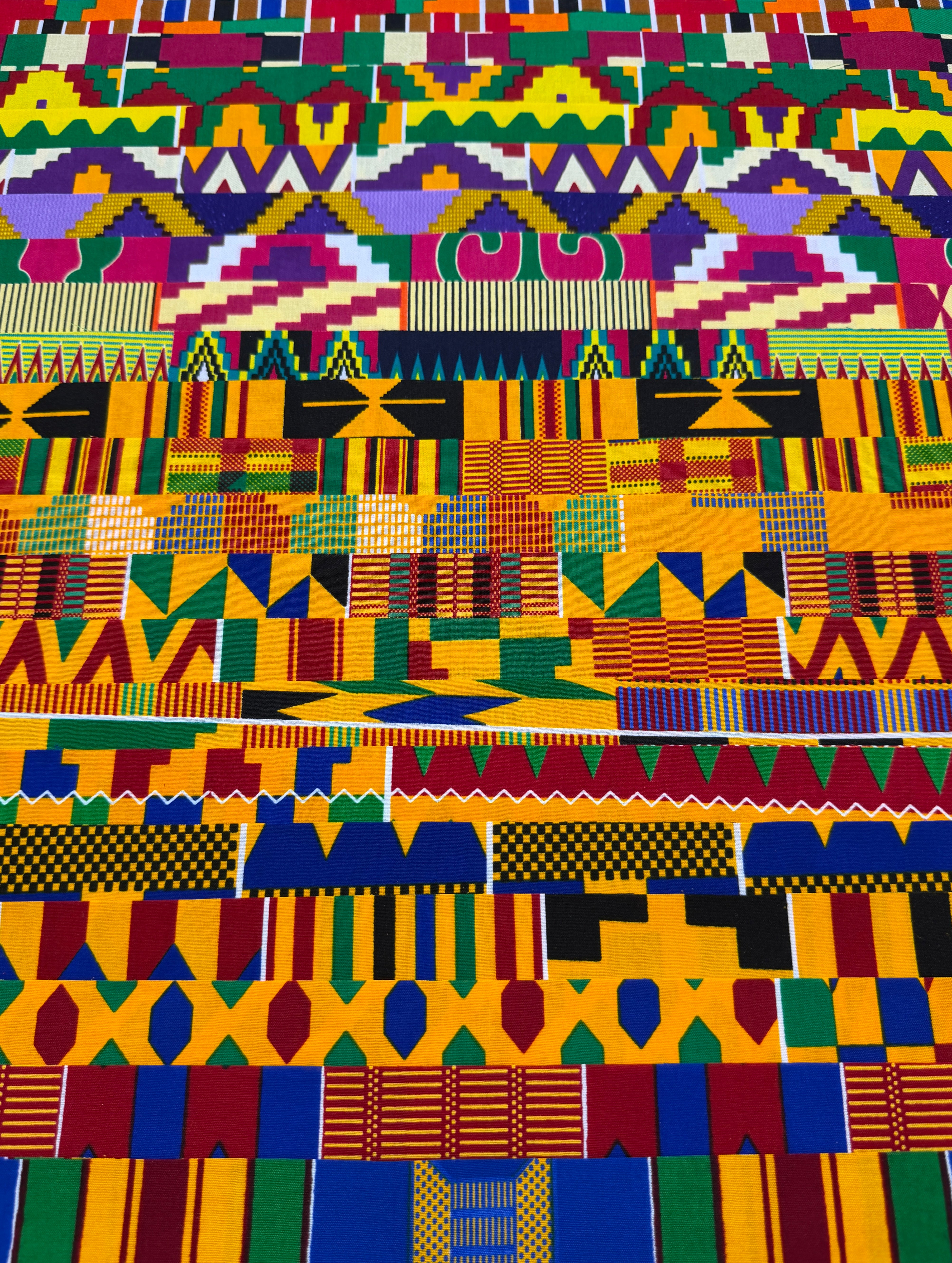 African Fabric Jelly Roll - Kente