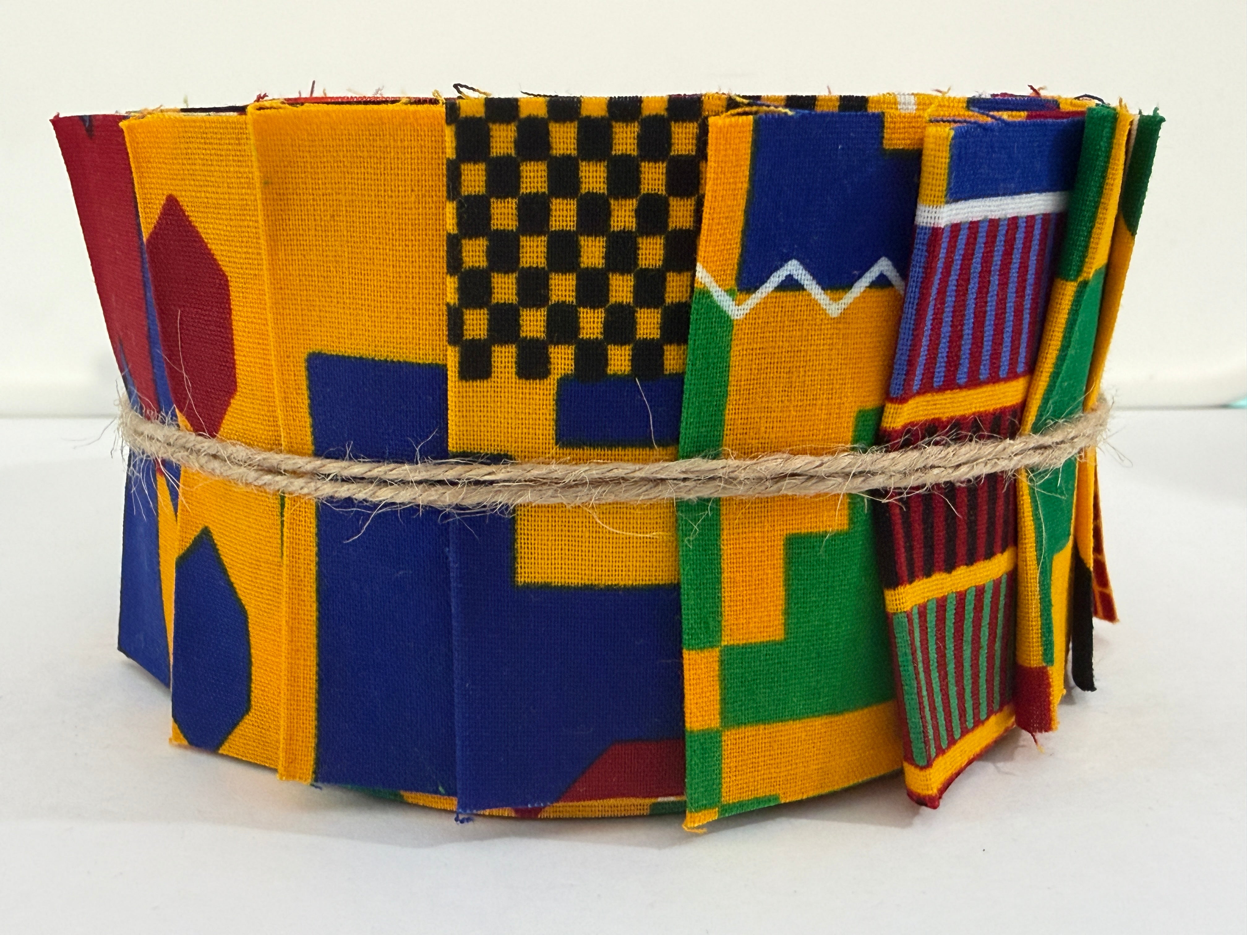 African Fabric Jelly Roll - Kente