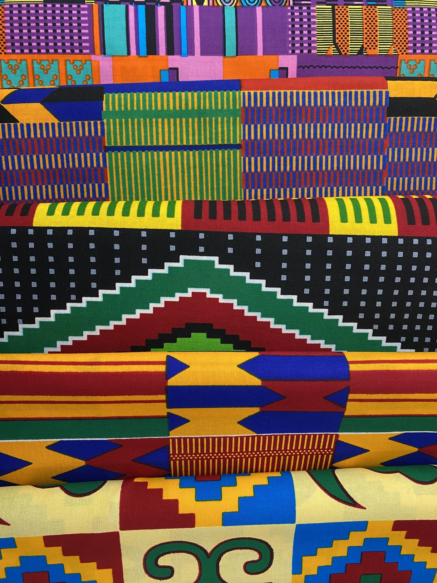 African Fabric Fat Quarter Bundle - Kente