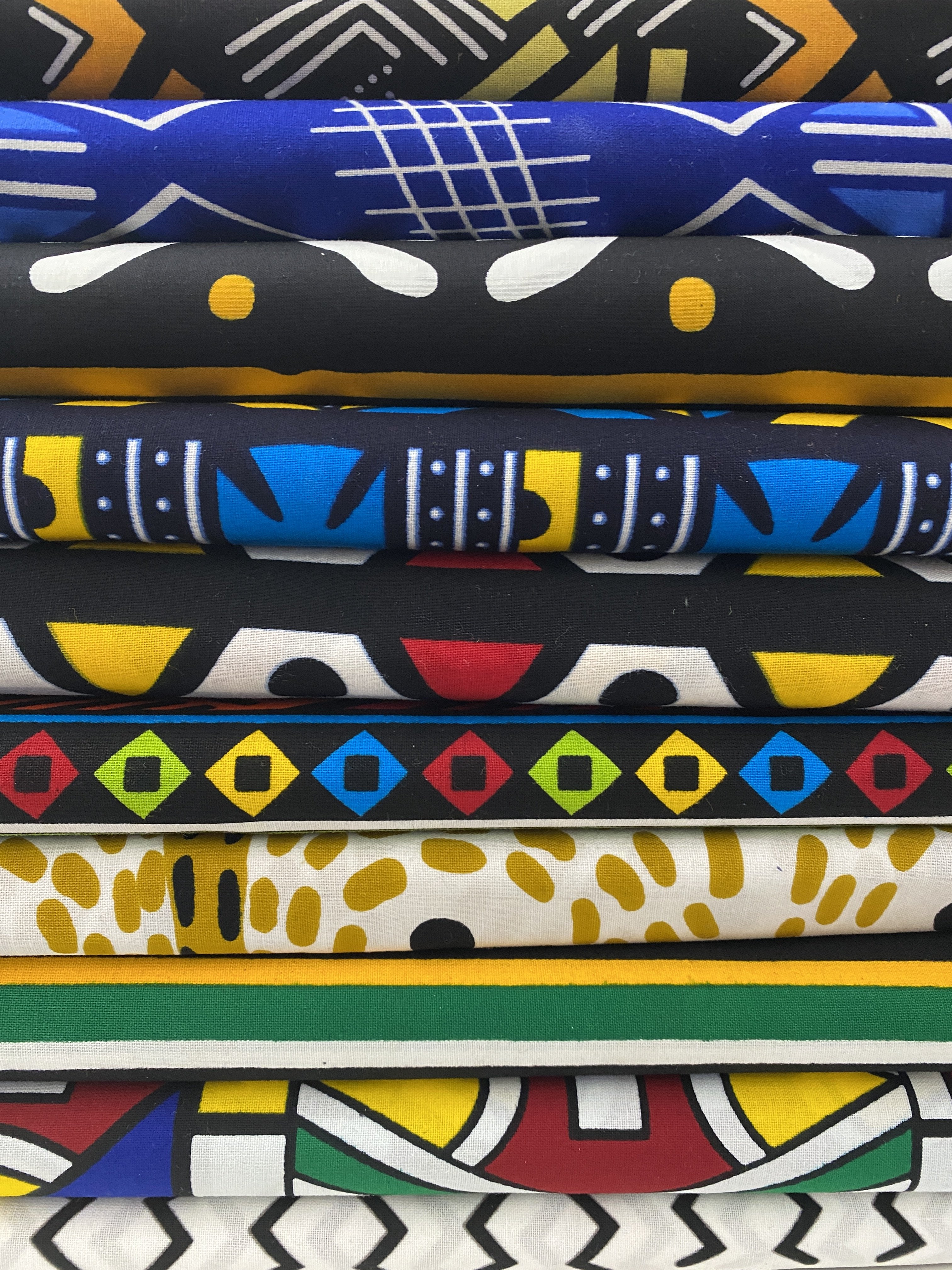 African Fabric Fat Quarter Bundle - Tribal