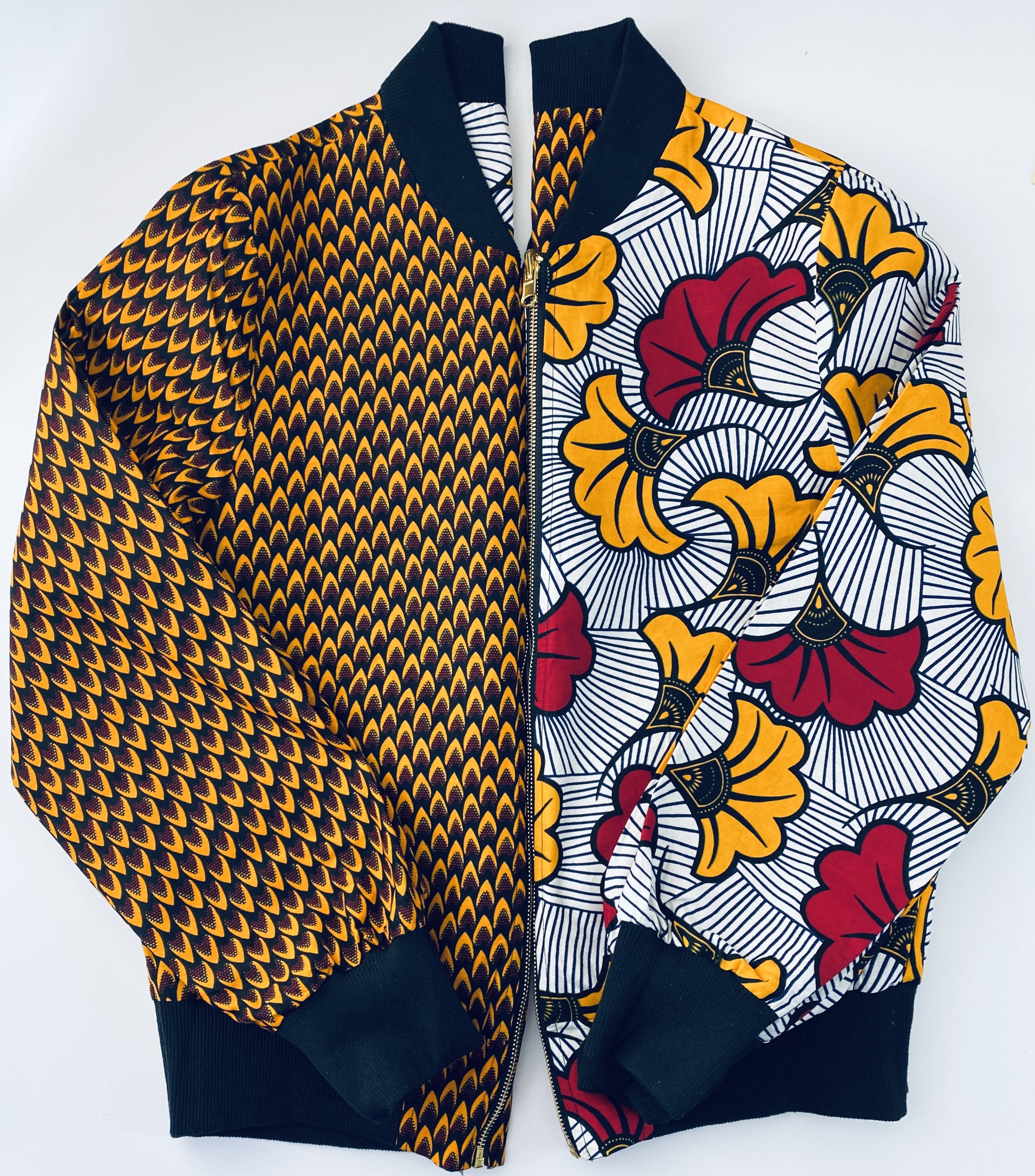 Reversible Bomber Jacket - Scales/Fleurs