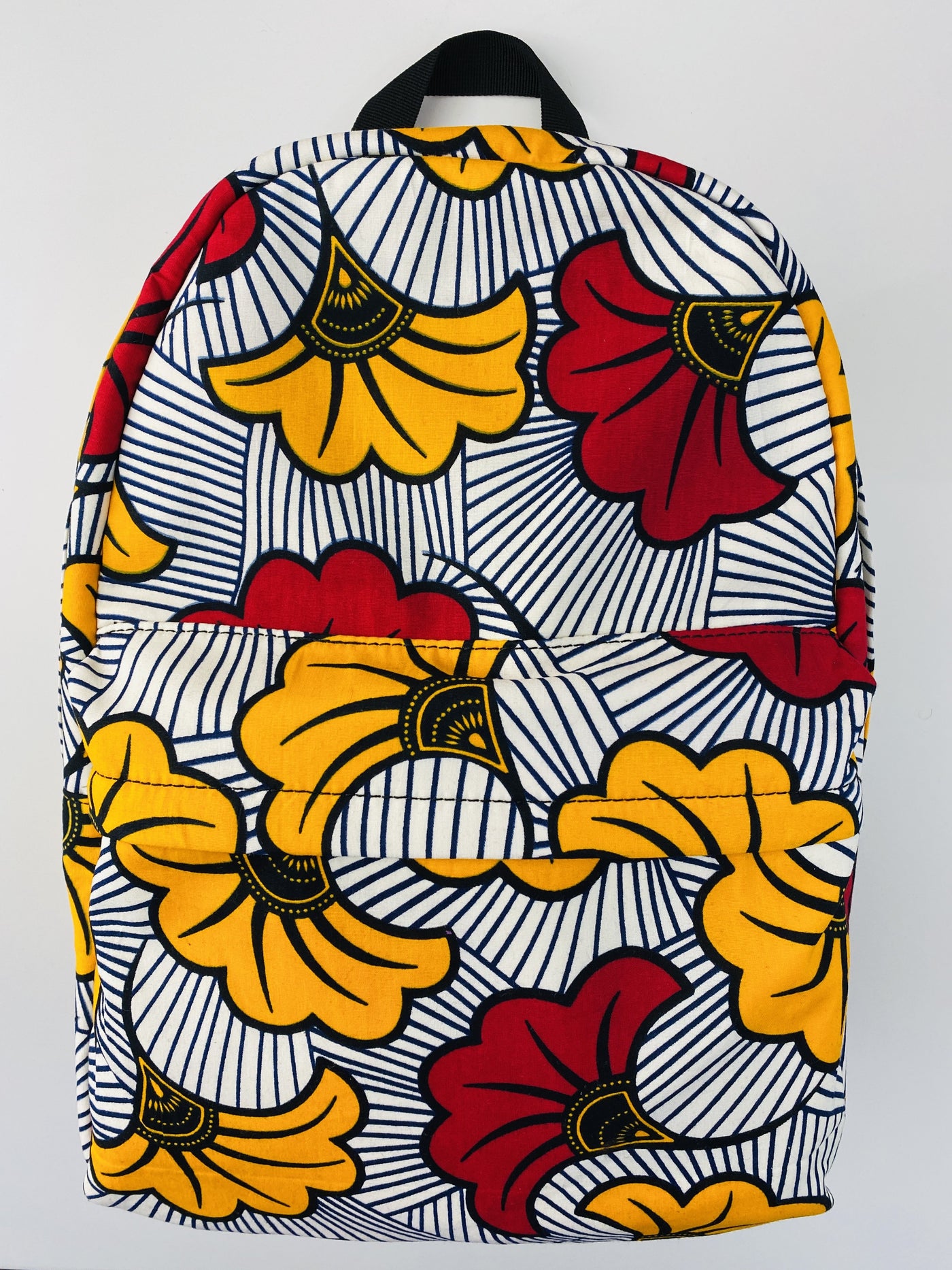 African Print Backpack - Fleurs