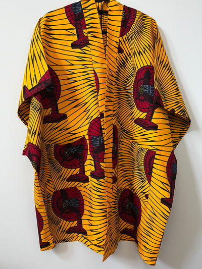 Kimono estampado africano - 105816Y