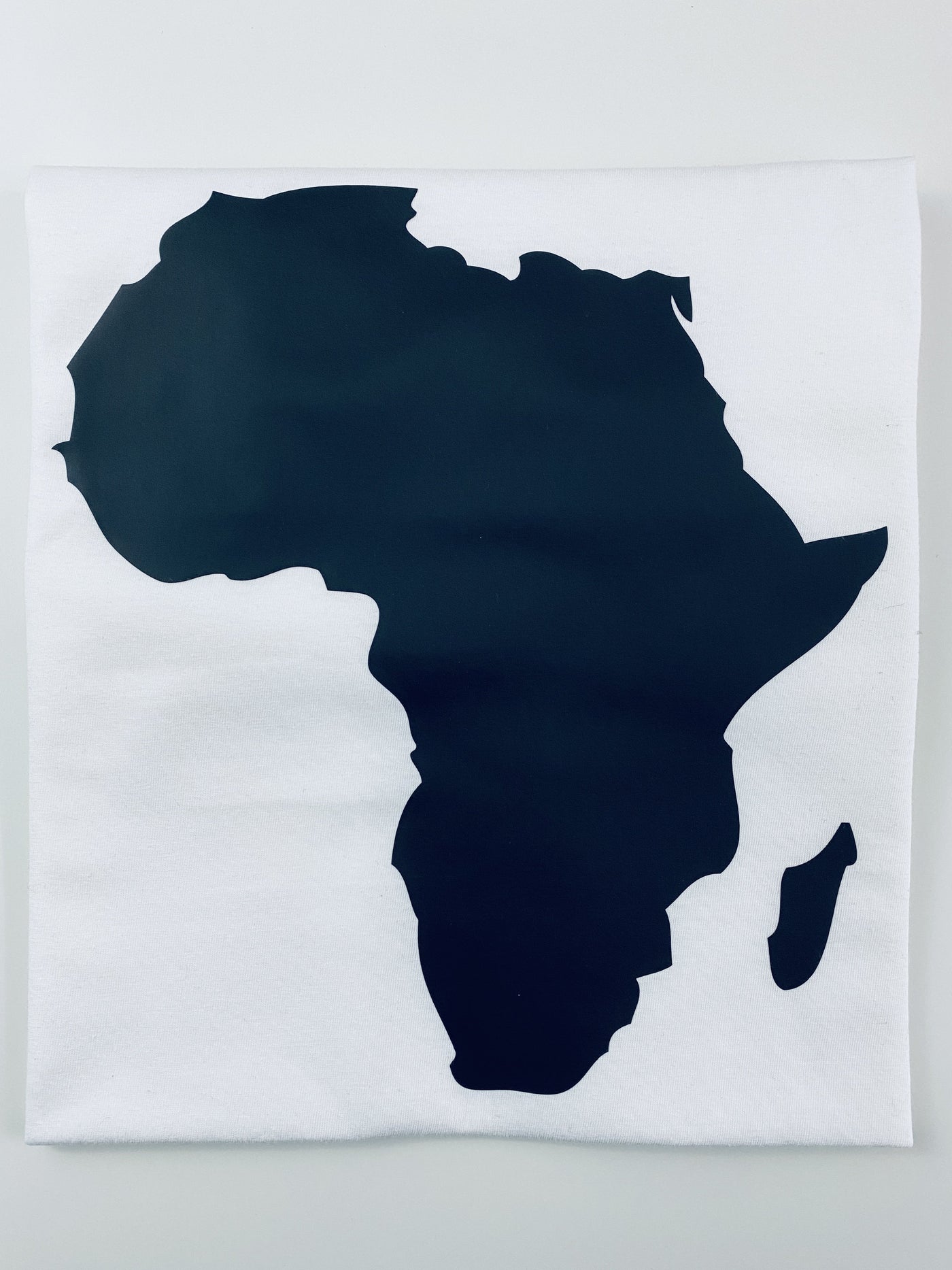 Afrika Map T-Shirt - W/B